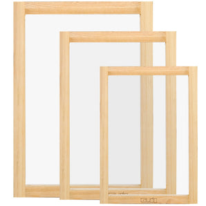 Caydo 3 Pieces 3 Size Wood Silk Screen Printing Frame - Caydo