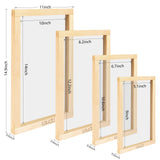 Caydo 4 Pieces 4 Size Screen Printing Frame - Caydo