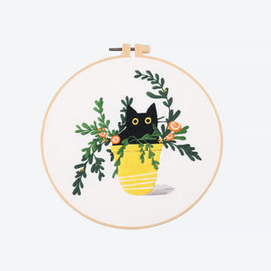 Cat Embroidery Kit - Caydo