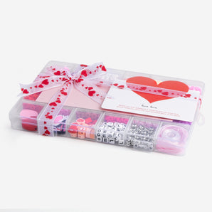 Valentine's Day Pink Clay Beads Set - Caydo