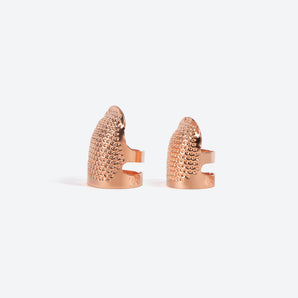 Exquisite Metal Duo Thimble Set - Caydo